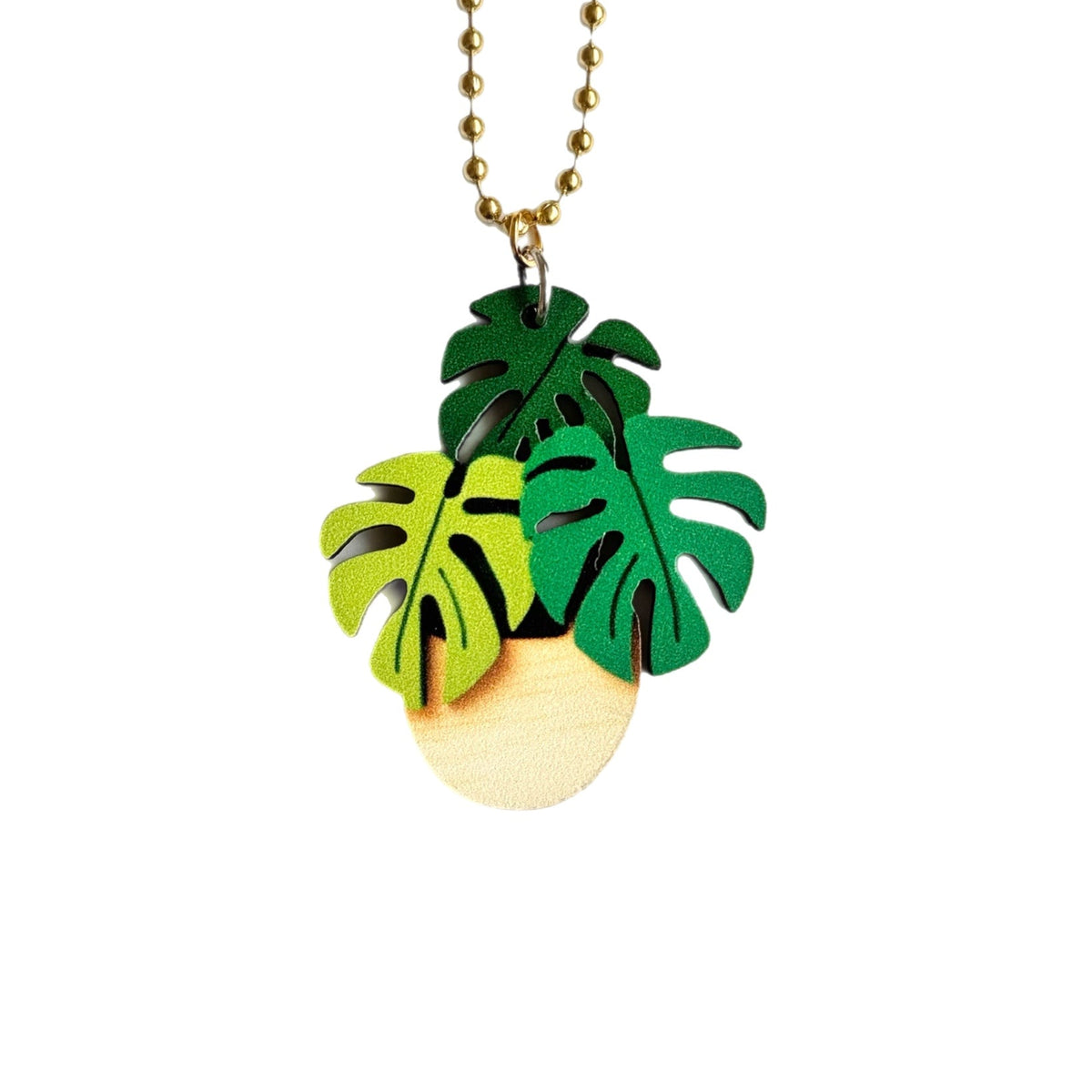 Monstera Charms - Tumbler Handle Charm - Michaela's Outdoors