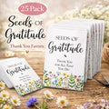 Seeds of Gratitude 25 Pack • Thank You Seed Packets • Wildflower Seed Favors - Michaela's Outdoors