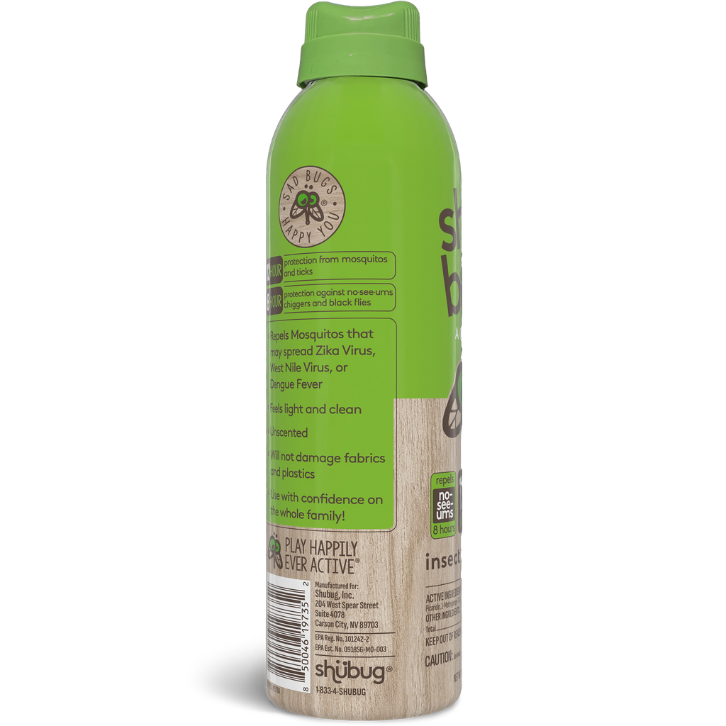 Shubug Active, 360 Spray, 6 oz., DEET FREE Insect Repellent