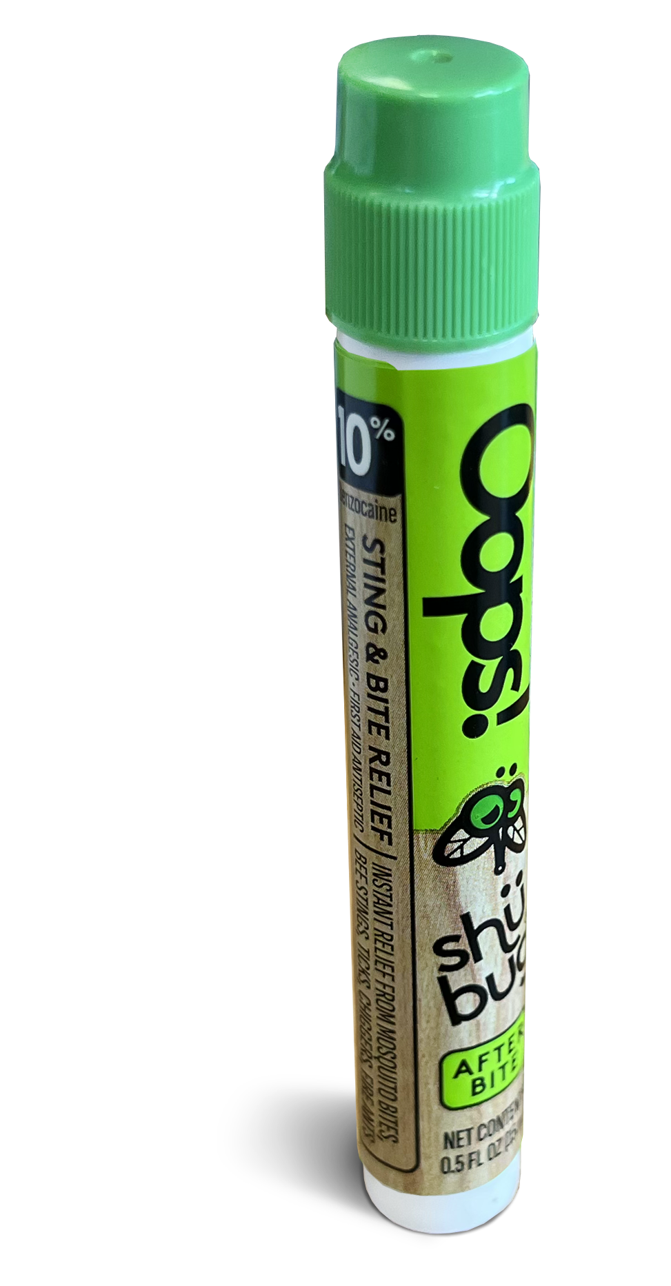 Shubug Oops Pen, Itch Relief Pen Pack, 10% Benzocaine, .5 fl oz