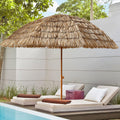 8' Thatched Patio Tiki Umbrella Tropical Palapa - Michaela's Outdoors