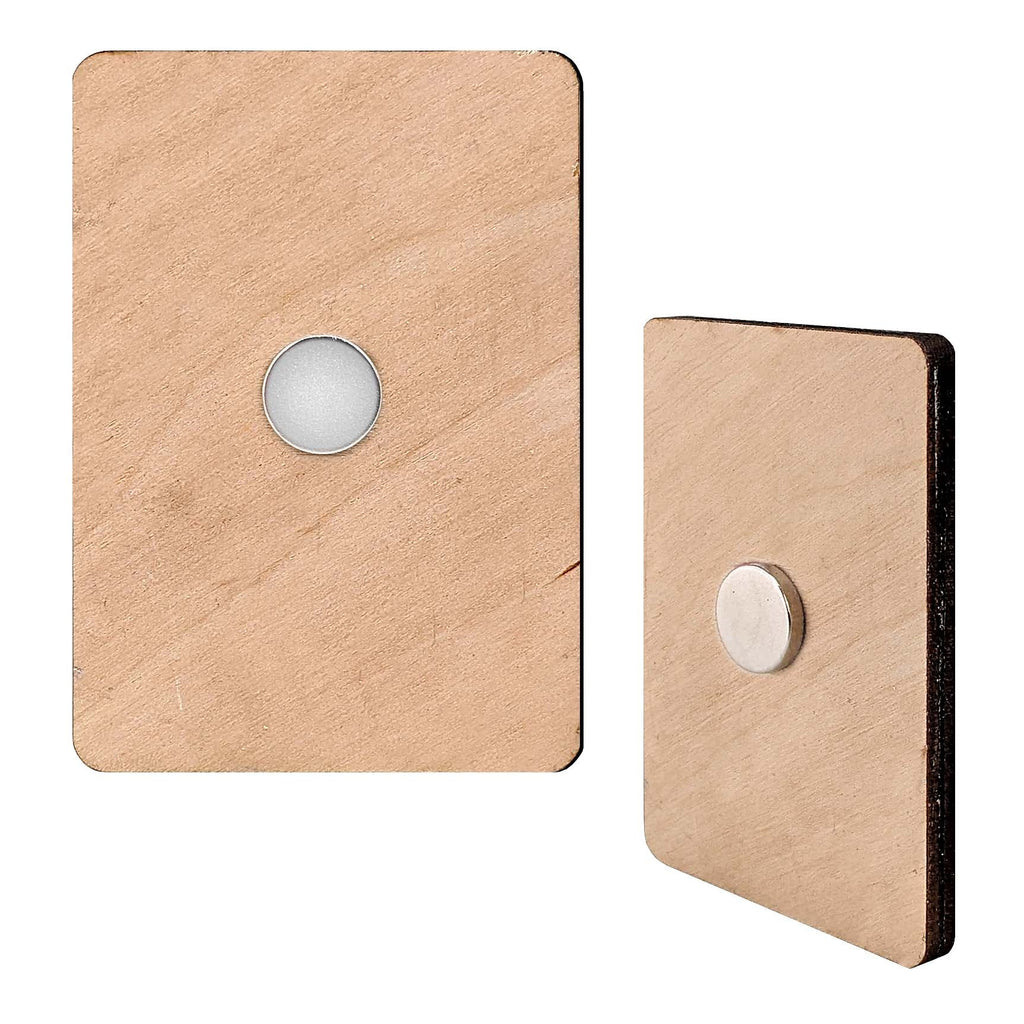 Northern Wonders Decorative Eco Wood Magnets Set of 6 by Nature Wonders - Wildlife Decor - 8090119G-S6