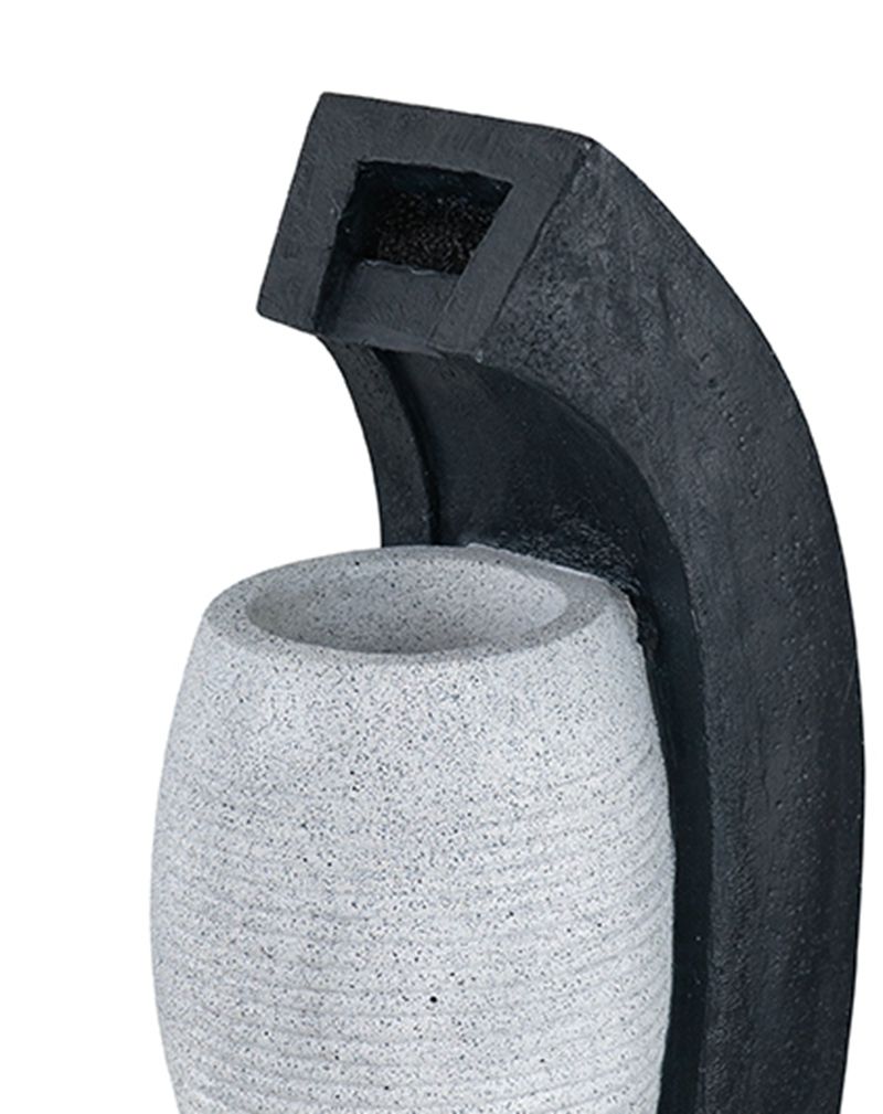 Water Fountain With Vase Design, Light And Pump - Michaela's Outdoors