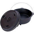 Pre-Seasoned Cast Iron Dutch Oven With Skillet Lid - Michaela's Outdoors