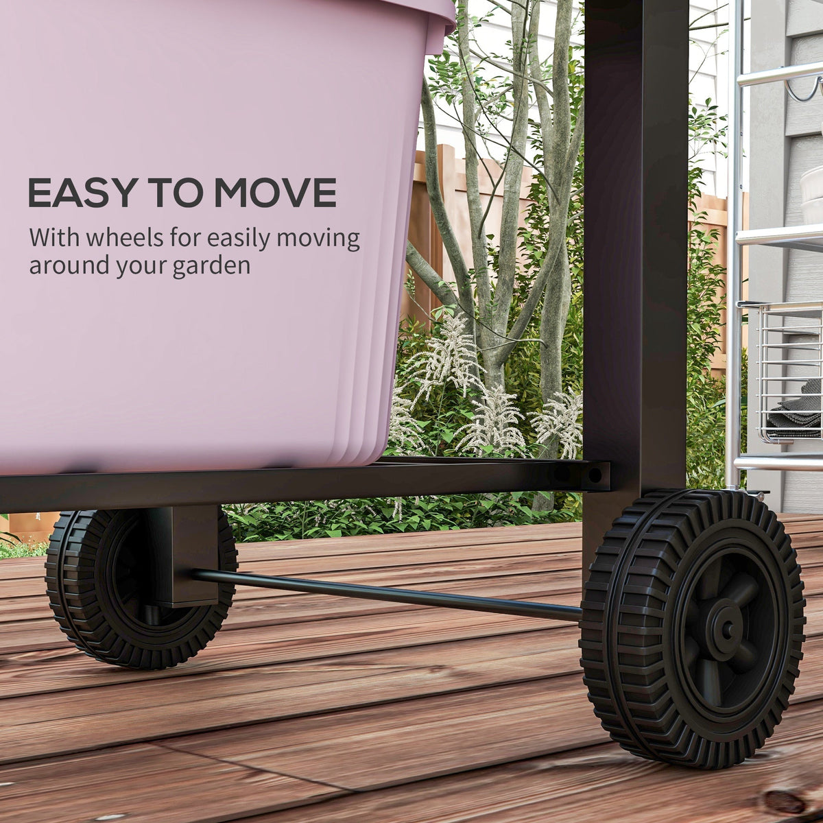Outsunny Charcoal Grill with Adjustable Height & Folding Shelves - Michaela's Outdoors