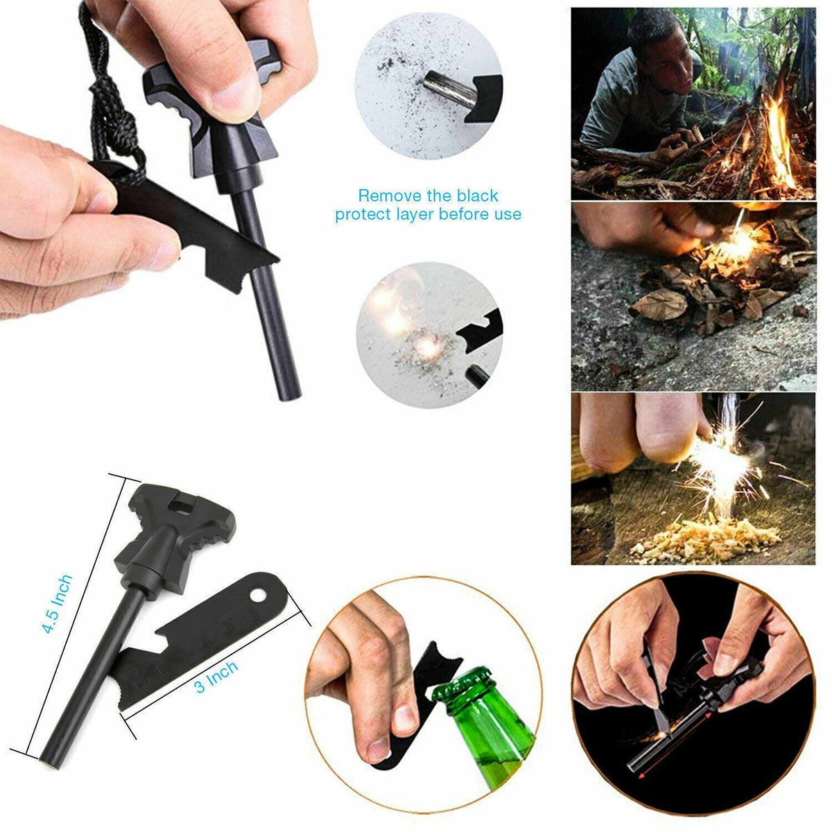 14-in-1 Outdoor Survival Gear Kit - Camping, Hiking, Fishing & Hunting - Michaela's Outdoors