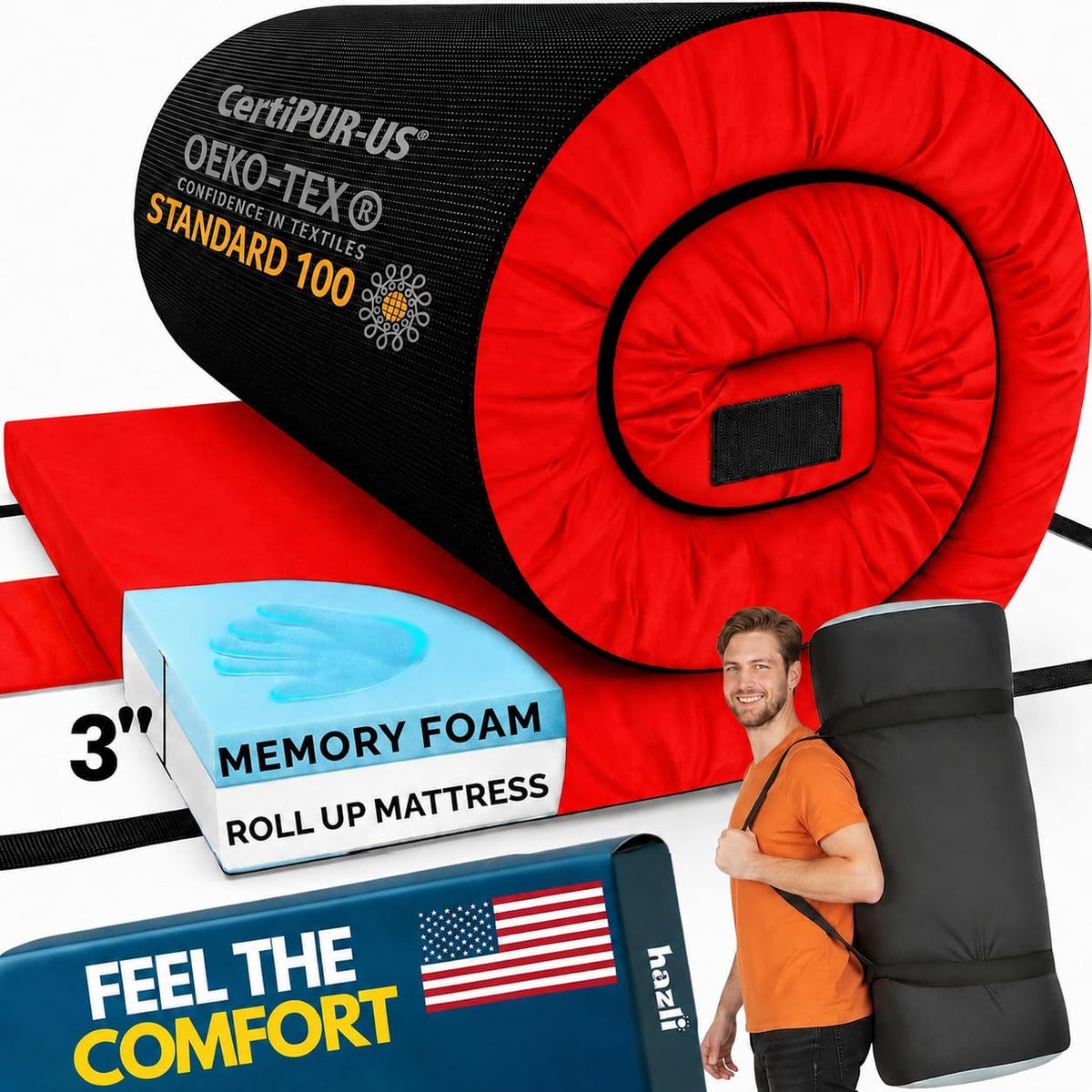 Matrix Air-Cell Memory Foam Camping Mattress - Michaela's Outdoors