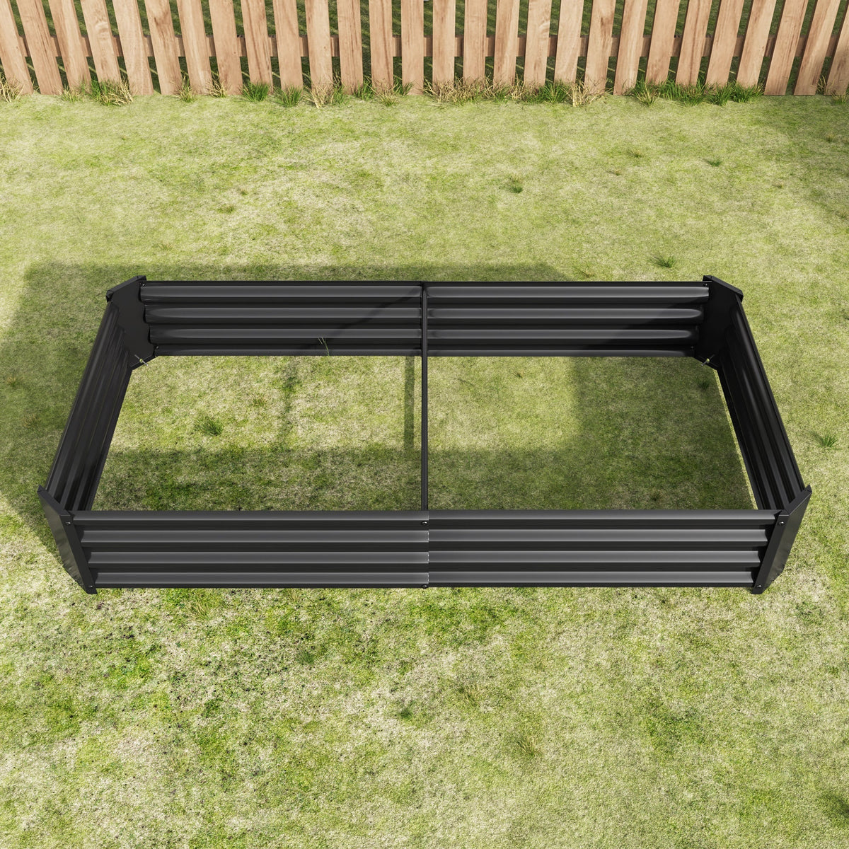 Raised Garden Bed Outdoor 6×3×1 ft Metal Raised Rectangle Planter Bed - Michaela's Outdoors