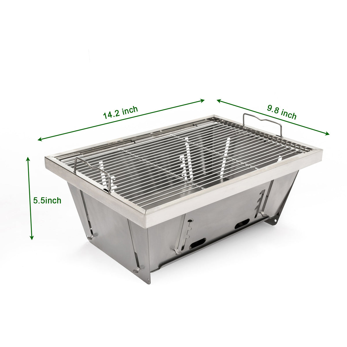 Folded Portable BBQ Outdoor Charcoal Barbecue Set - Michaela's Outdoors