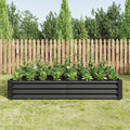 Raised Garden Bed Outdoor 6×3×1 ft Metal Raised Rectangle Planter Bed - Michaela's Outdoors