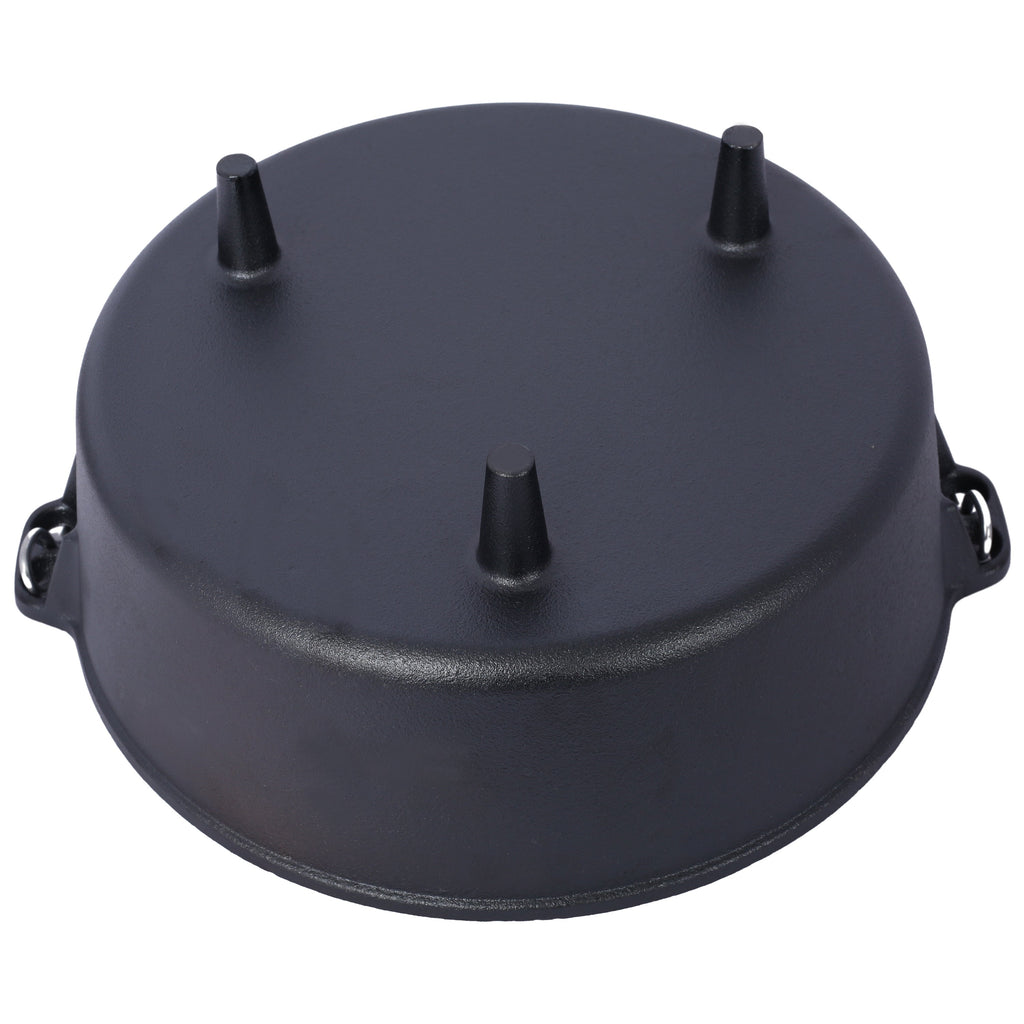 Pre-Seasoned Cast Iron Dutch Oven With Skillet Lid - Michaela's Outdoors