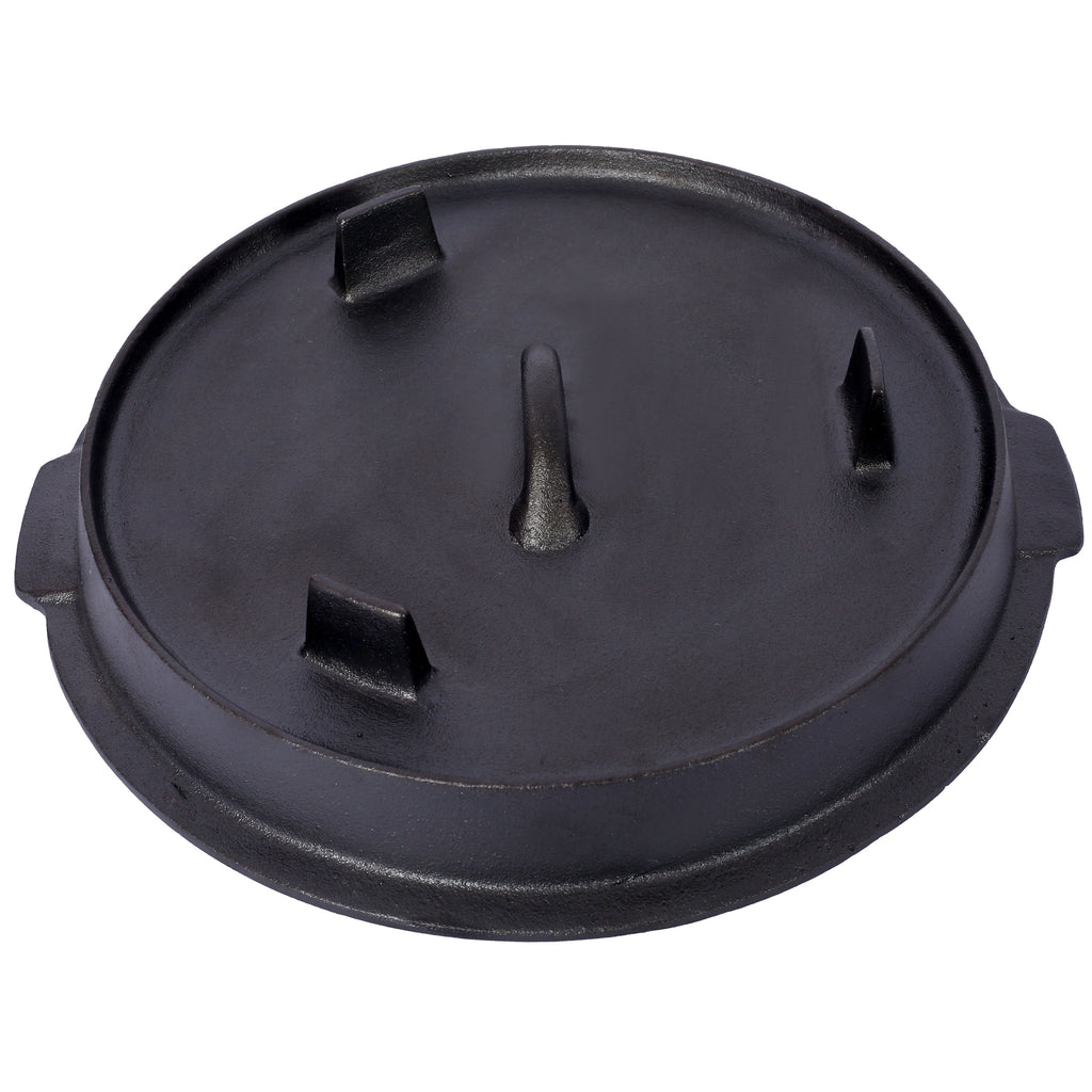 Pre-Seasoned Cast Iron Dutch Oven With Skillet Lid - Michaela's Outdoors