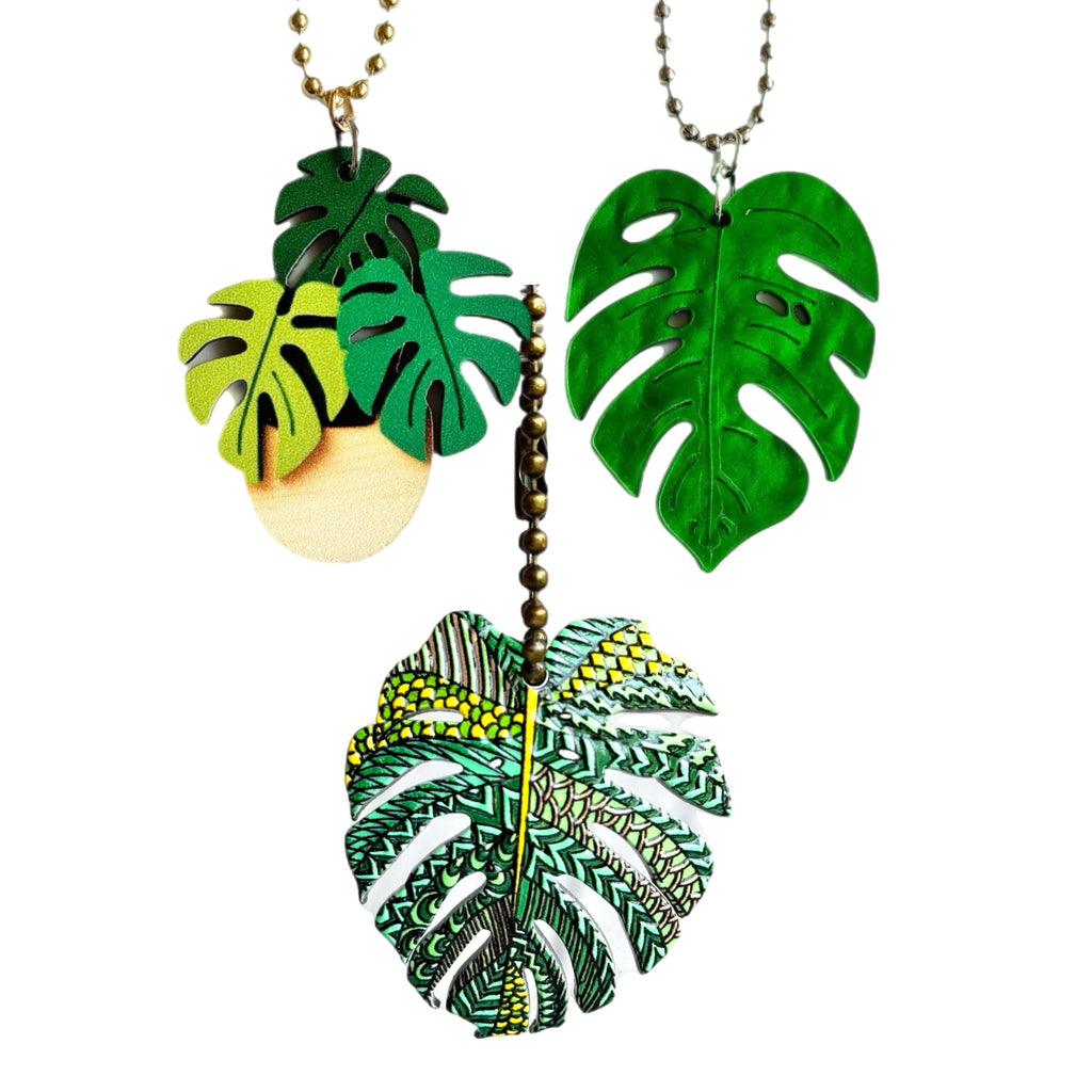 Monstera Charms - Tumbler Handle Charm - Michaela's Outdoors