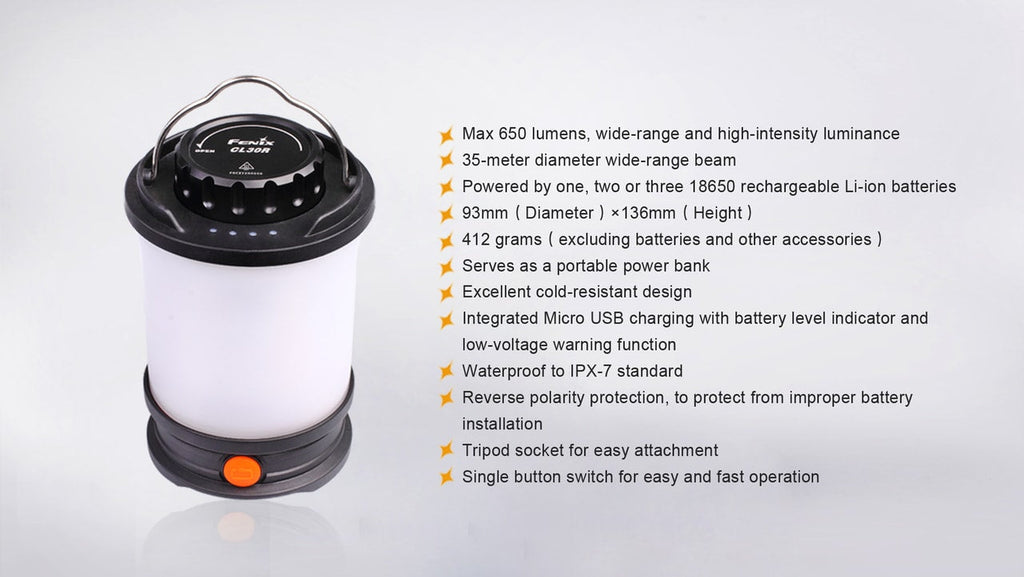 Fenix CL30R LED Camping Lantern - Michaela's Outdoors