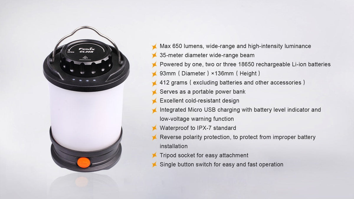 Fenix CL30R LED Camping Lantern - Michaela's Outdoors