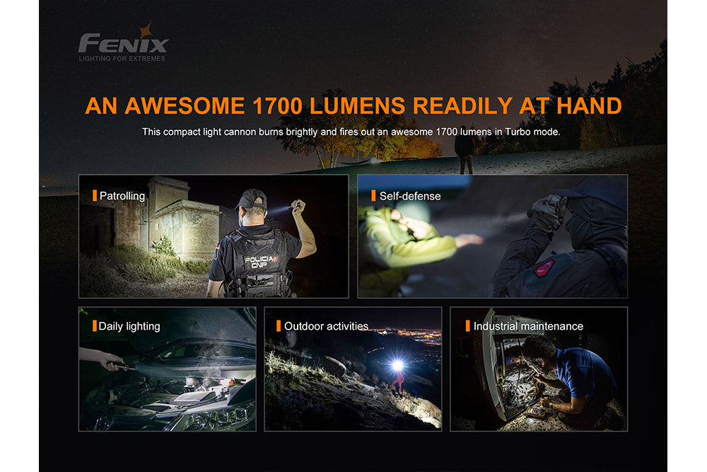 Fenix PD35 V3.0 Everyday Carry Flashlight - 1700 Lumens - Michaela's Outdoors