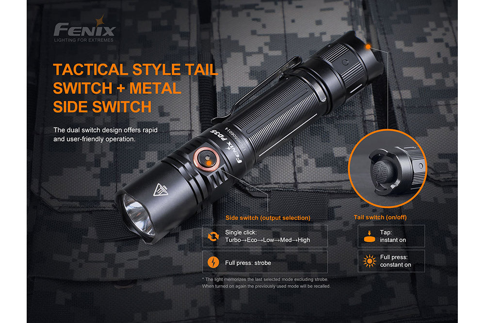 Fenix PD35 V3.0 Everyday Carry Flashlight - 1700 Lumens - Michaela's Outdoors