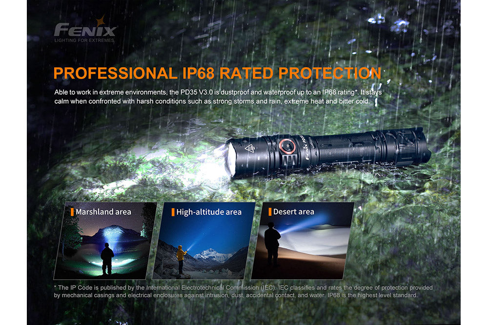 Fenix PD35 V3.0 Everyday Carry Flashlight - 1700 Lumens - Michaela's Outdoors