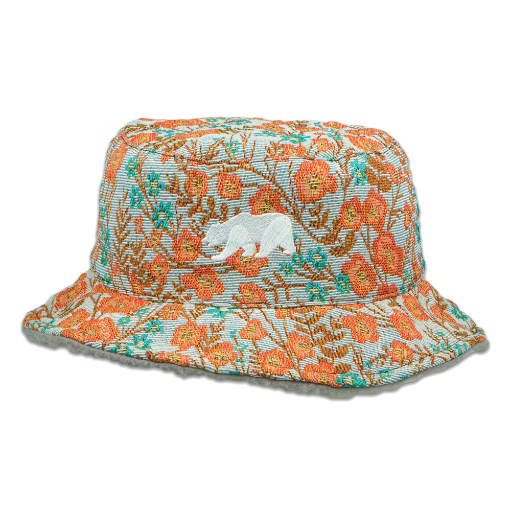 Bear Collection Floral Reversible Bucket Hat