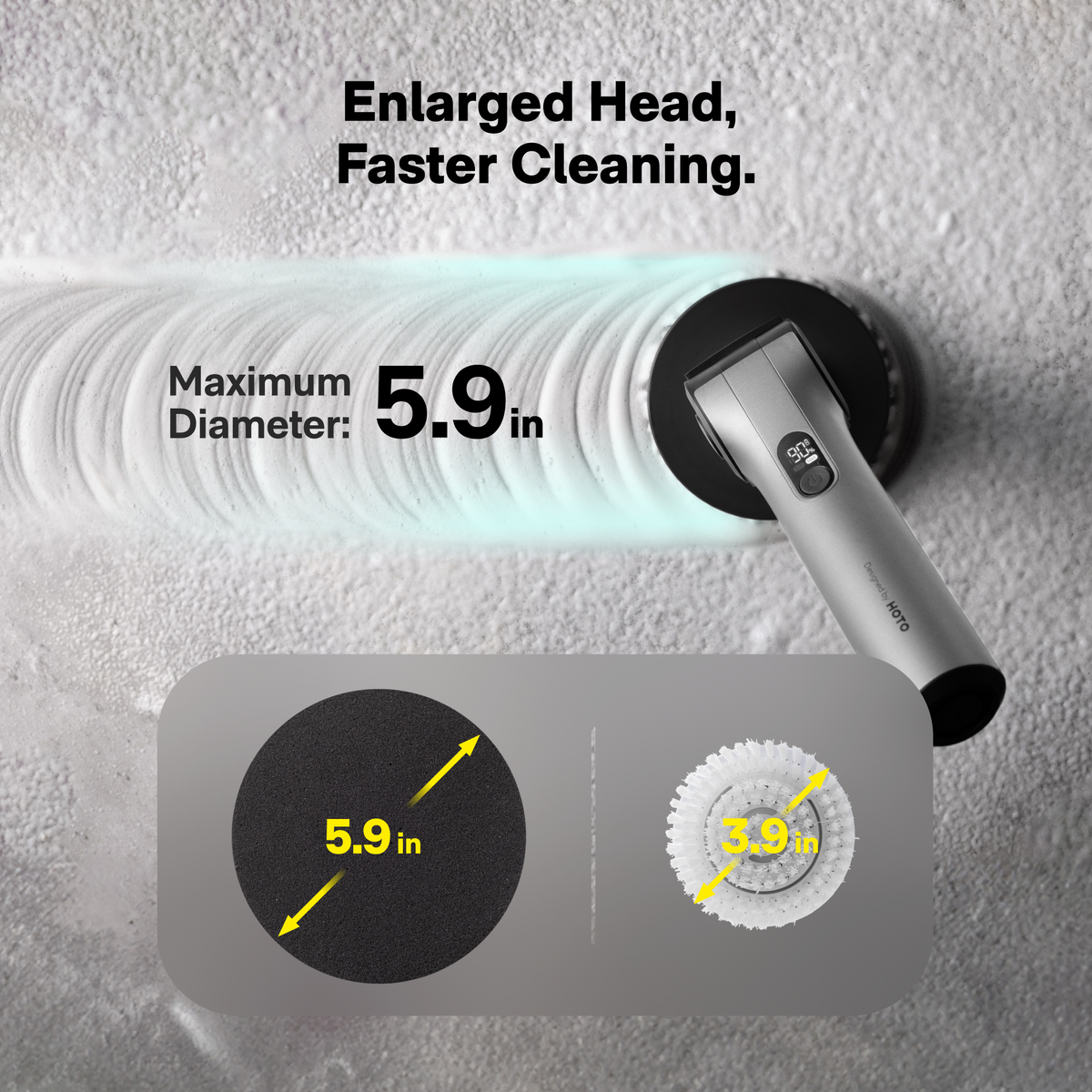 HOTO Flexi™ Cordless Spin Scrubber - Michaela's Outdoors
