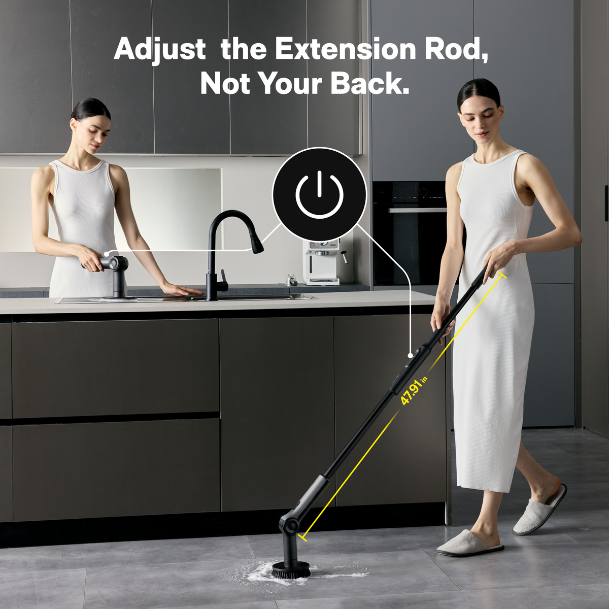 HOTO Flexi™ Cordless Spin Scrubber - Michaela's Outdoors