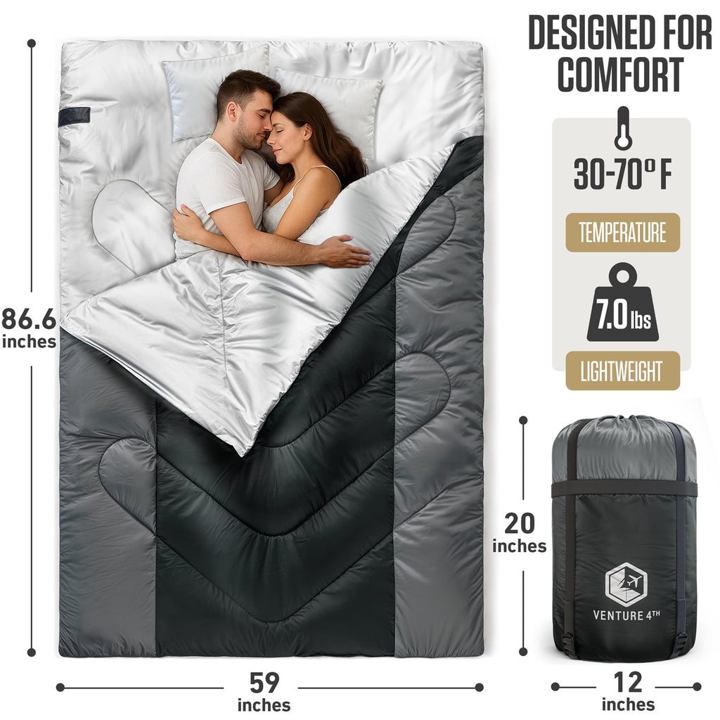 Double Sleeping Bag - Michaela's Outdoors