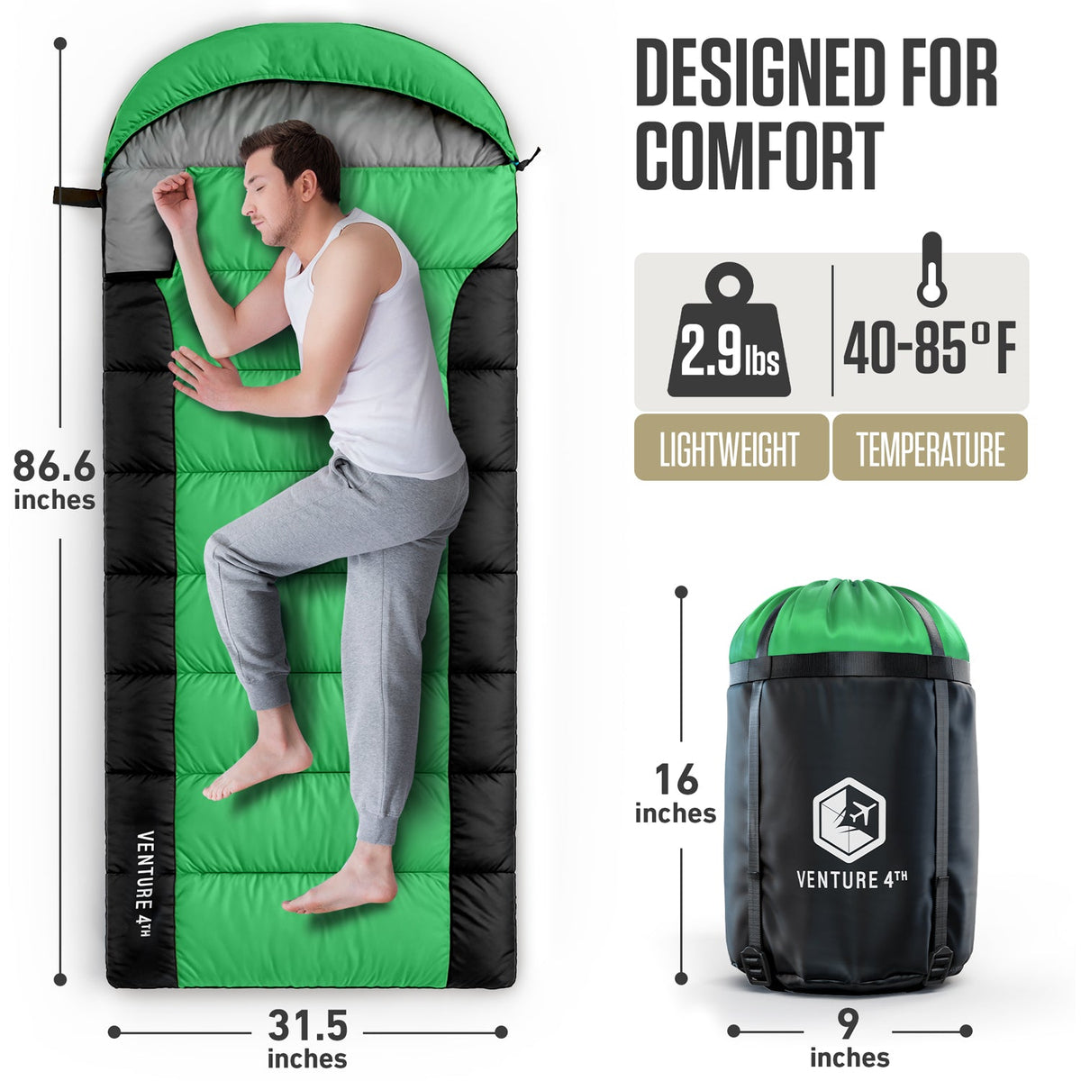 Summer Sleeping Bag - Michaela's Outdoors
