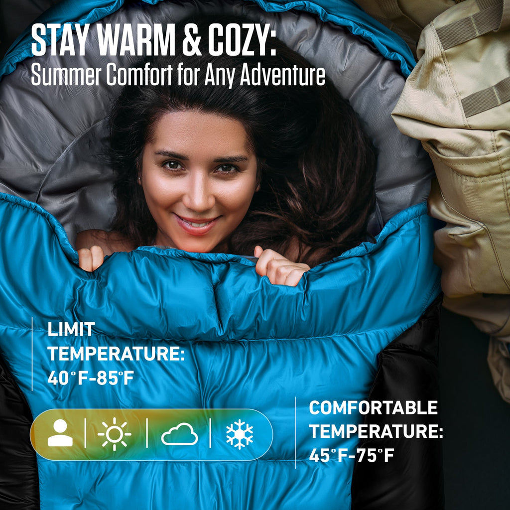 Summer Sleeping Bag - Michaela's Outdoors