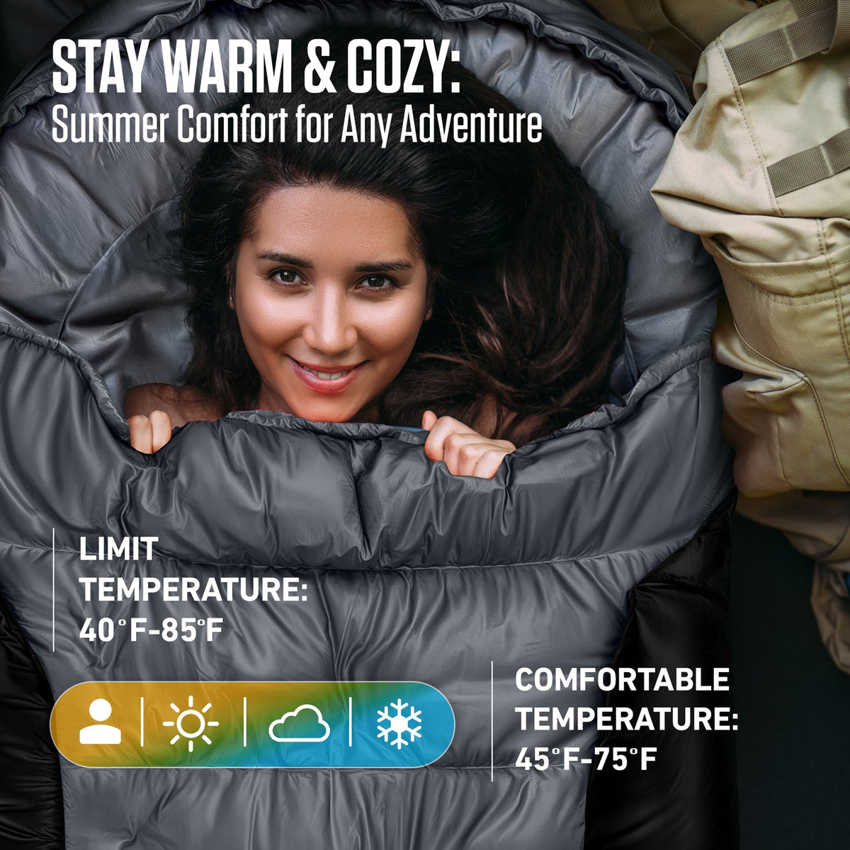 Summer Sleeping Bag - Michaela's Outdoors