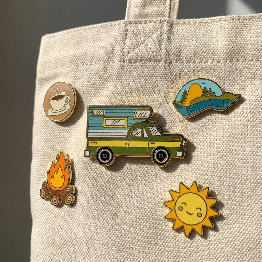 Life Is Better When Camping Enamel Pin - Michaela's Outdoors
