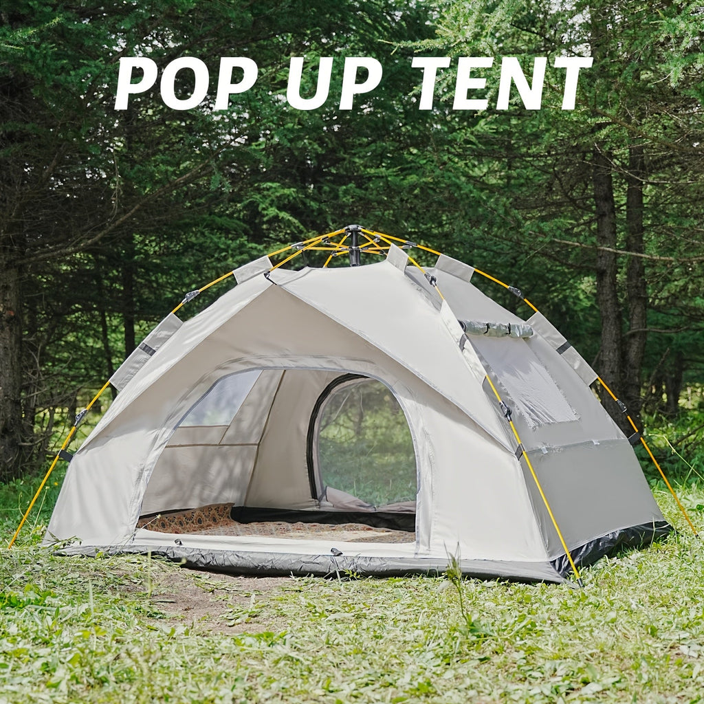 3-4 Person Instant Pop Up Camping Tent Waterproof Quick Setup Outdoor Portable - Michaela's Outdoors