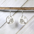 Moonlit Camp Wooden Earrings | Camping Night Nature Jewelry - Michaela's Outdoors
