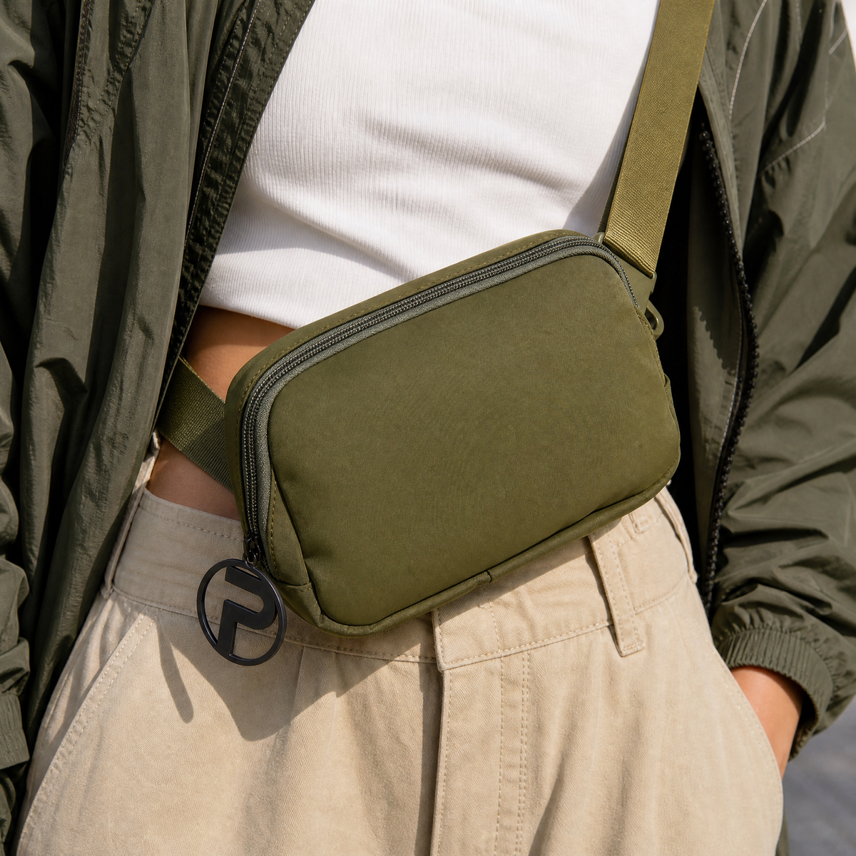 Olive Belt Bag | Fanny Pack Cross Body Bag - Michaela's Outdoors