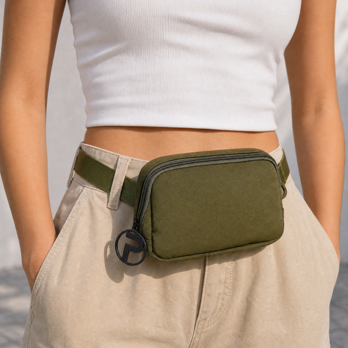 Olive Belt Bag | Fanny Pack Cross Body Bag - Michaela's Outdoors