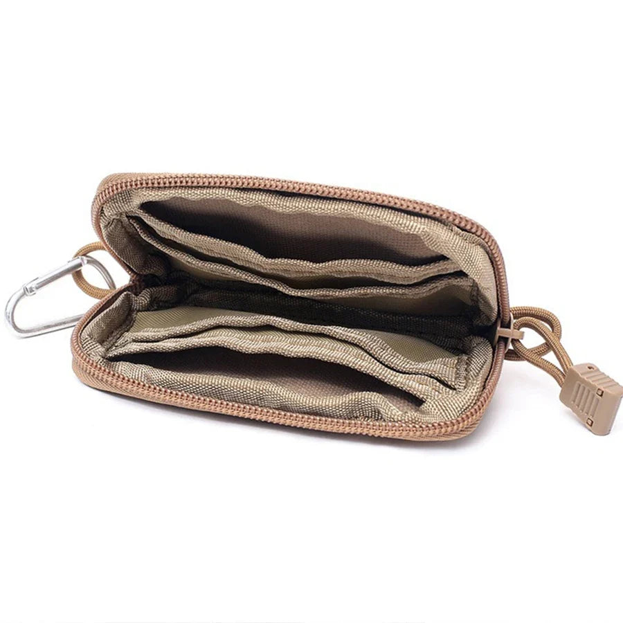 Waterproof Camping EDC Pouch | Tactical Key Purse Wallet with Card Slots and Zippers - Michaela's Outdoors