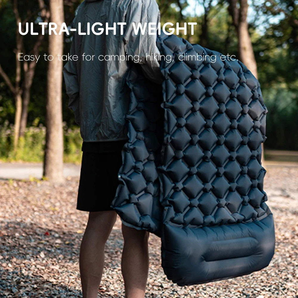 TARKA Inflatable Camping Mats Air Cushion With Pillow Outdoor Tourist Sleeping Pad Self-Inflating   Mattress For Hiking Climbing - Michaela's Outdoors