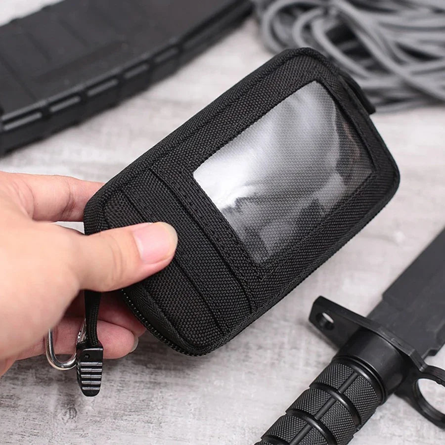 Waterproof Camping EDC Pouch | Tactical Key Purse Wallet with Card Slots and Zippers - Michaela's Outdoors