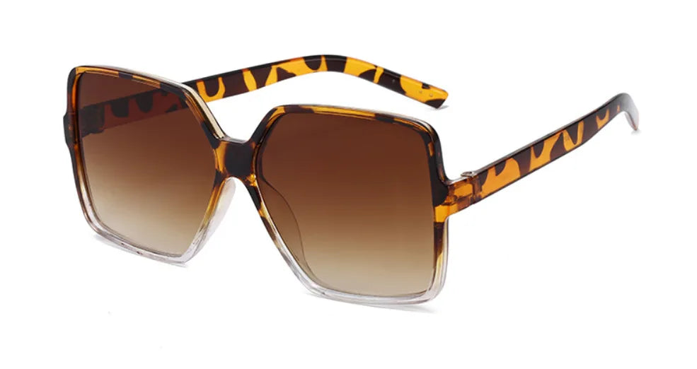 Oversize Square Sunglasses Women Retro Fashion Luxury Brand Personlity Gradient Black Sun Glasses Female Outdoor Shades - Michaela's Outdoors
