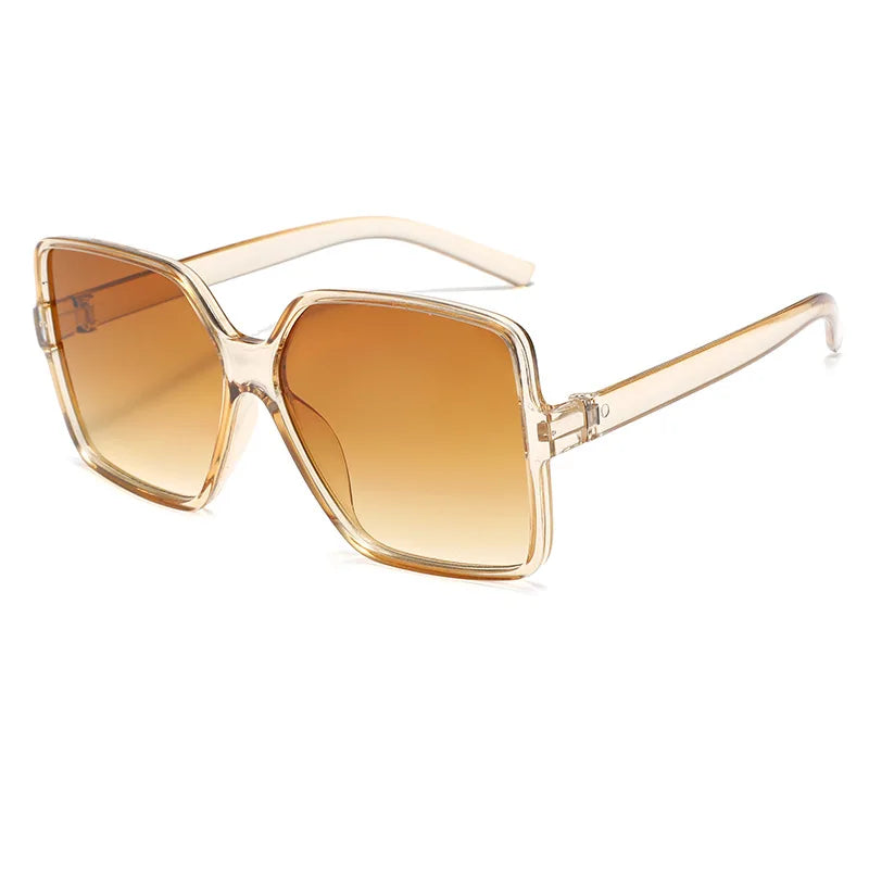 Oversize Square Sunglasses Women Retro Fashion Luxury Brand Personlity Gradient Black Sun Glasses Female Outdoor Shades - Michaela's Outdoors