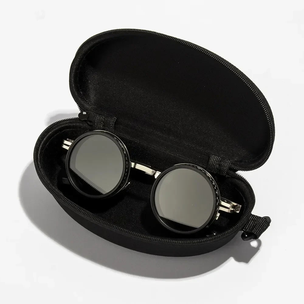 New ND2-400 Adjustable Dimming Glasses 9 Level UV400  Sunglasses With Glasse Case ND Filter Eyewear Outdoor - Michaela's Outdoors