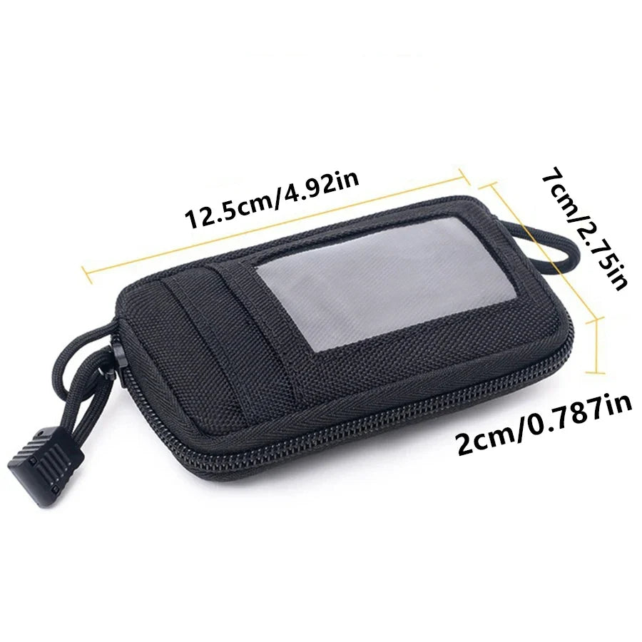 Waterproof Camping EDC Pouch | Tactical Key Purse Wallet with Card Slots and Zippers - Michaela's Outdoors