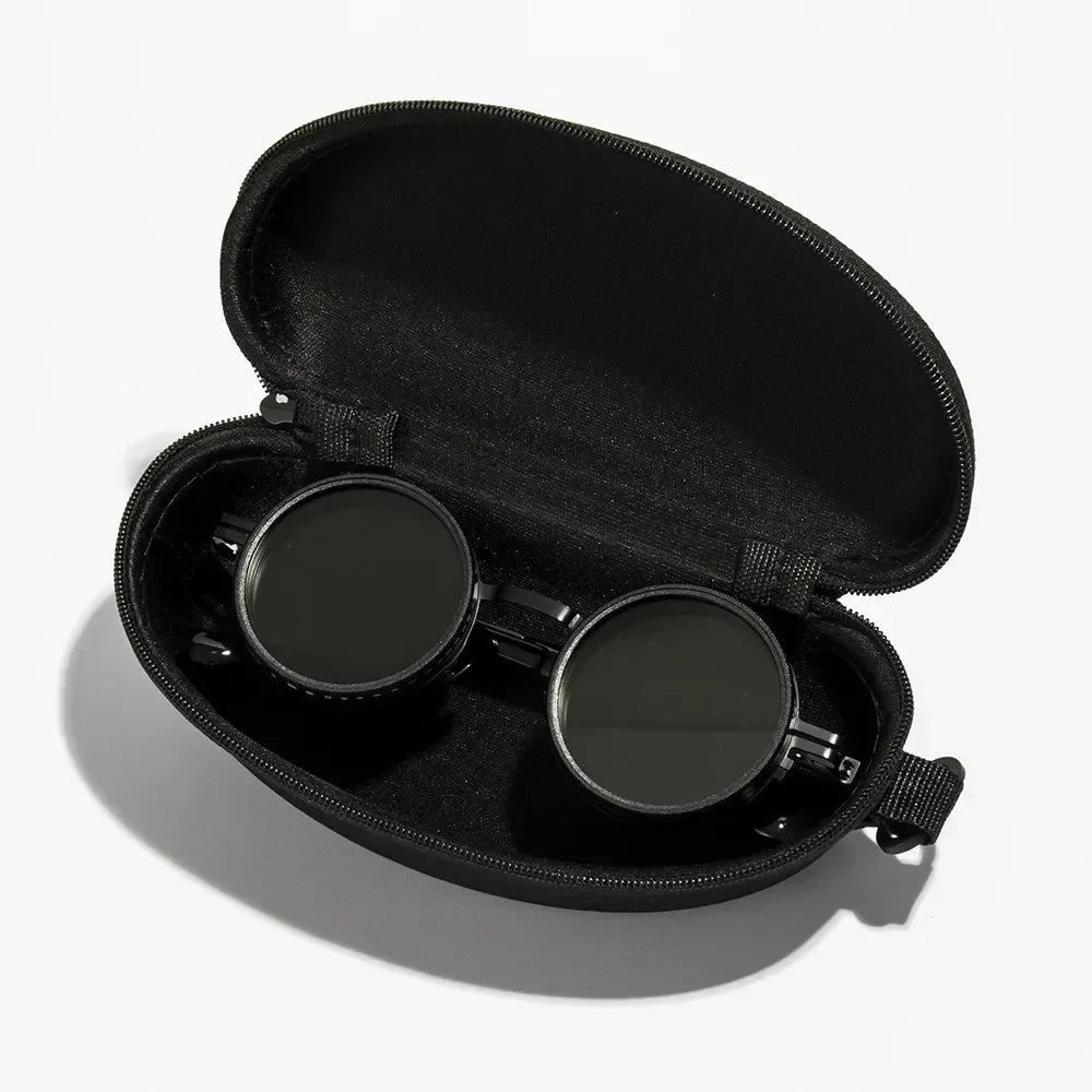 New ND2-400 Adjustable Dimming Glasses 9 Level UV400  Sunglasses With Glasse Case ND Filter Eyewear Outdoor - Michaela's Outdoors