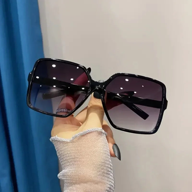 Oversize Square Sunglasses Women Retro Fashion Luxury Brand Personlity Gradient Black Sun Glasses Female Outdoor Shades - Michaela's Outdoors