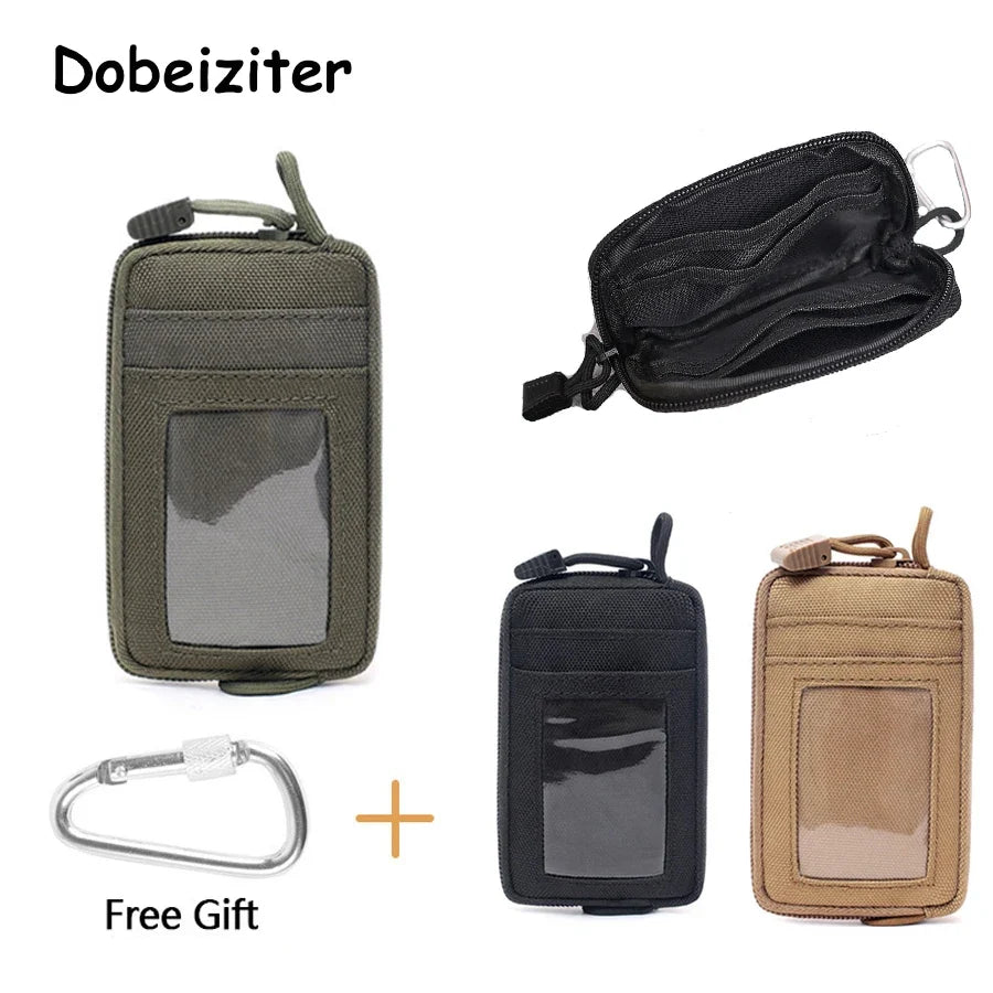 Waterproof Camping EDC Pouch | Tactical Key Purse Wallet with Card Slots and Zippers - Michaela's Outdoors