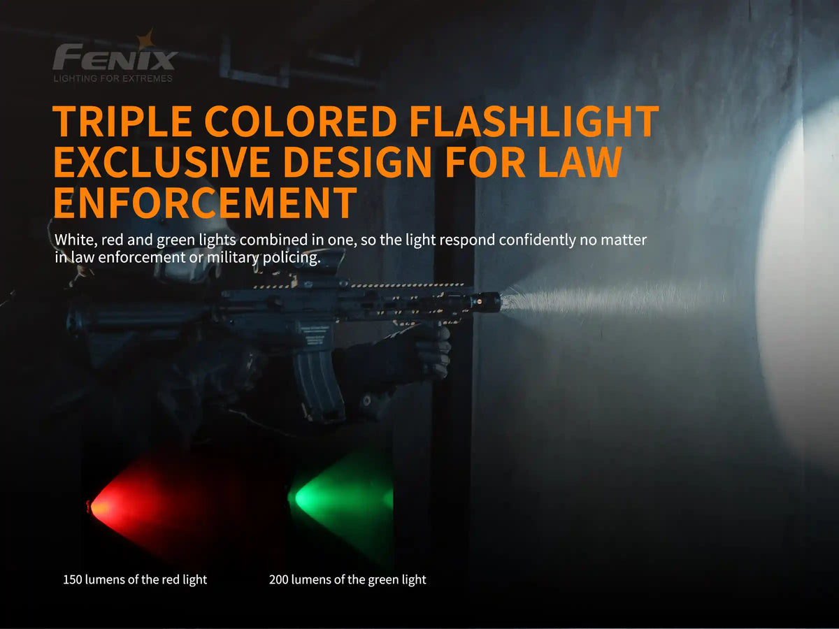 Fenix TK26R Tactical LED Flashlight - 1500 Lumens - Michaela's Outdoors