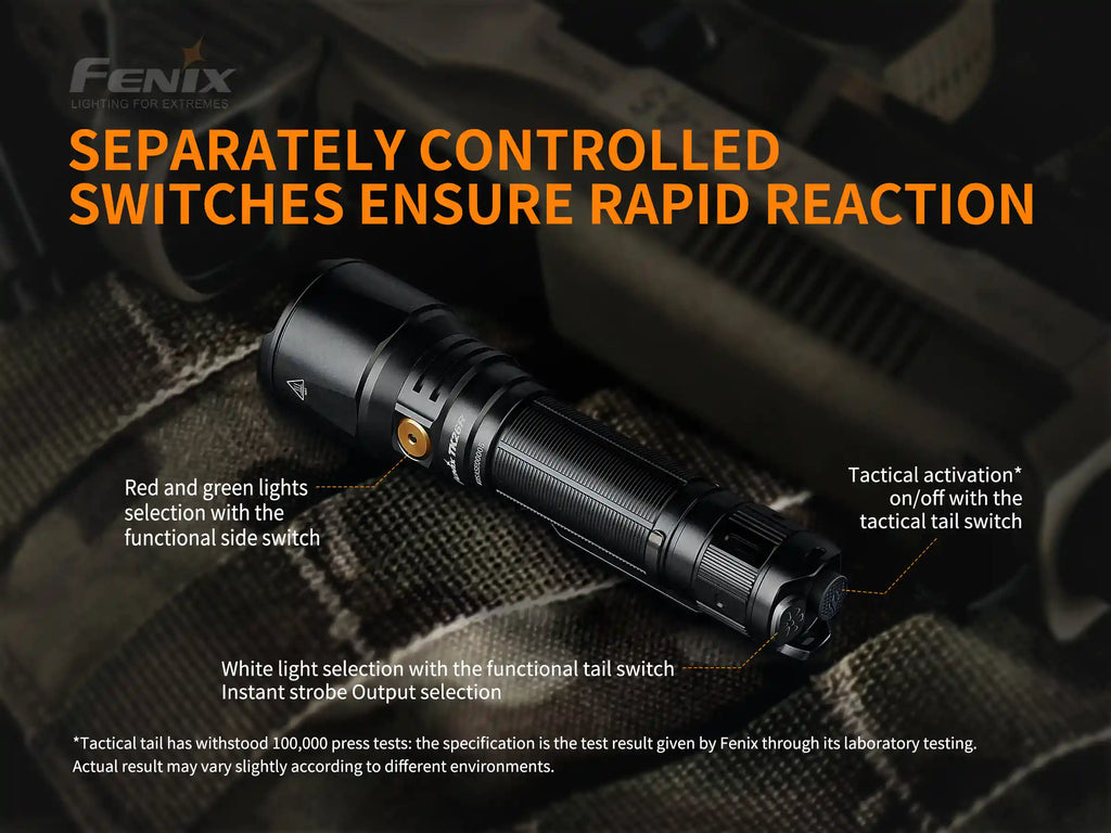 Fenix TK26R Tactical LED Flashlight - 1500 Lumens - Michaela's Outdoors