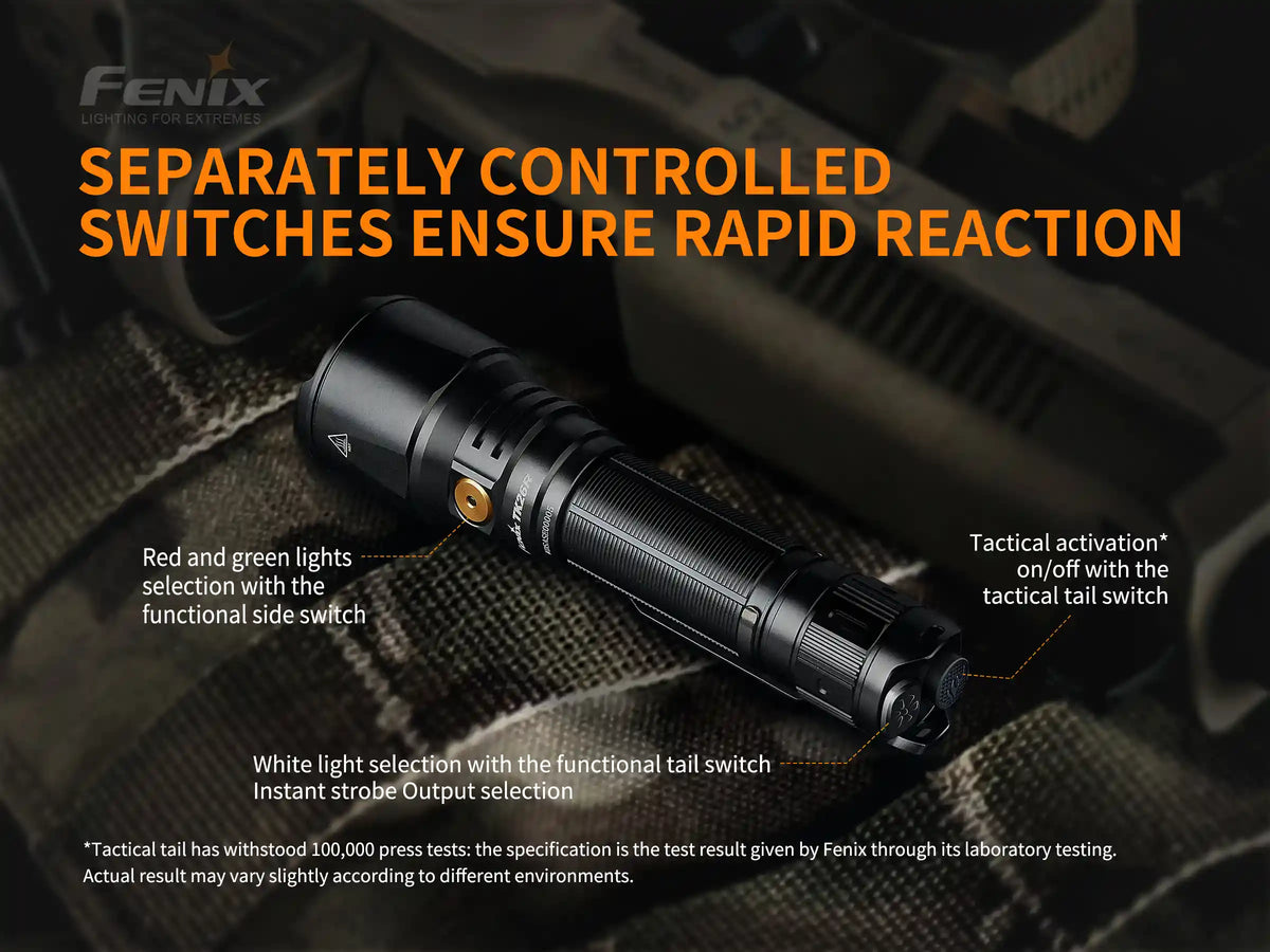 Fenix TK26R Tactical LED Flashlight - 1500 Lumens - Michaela's Outdoors