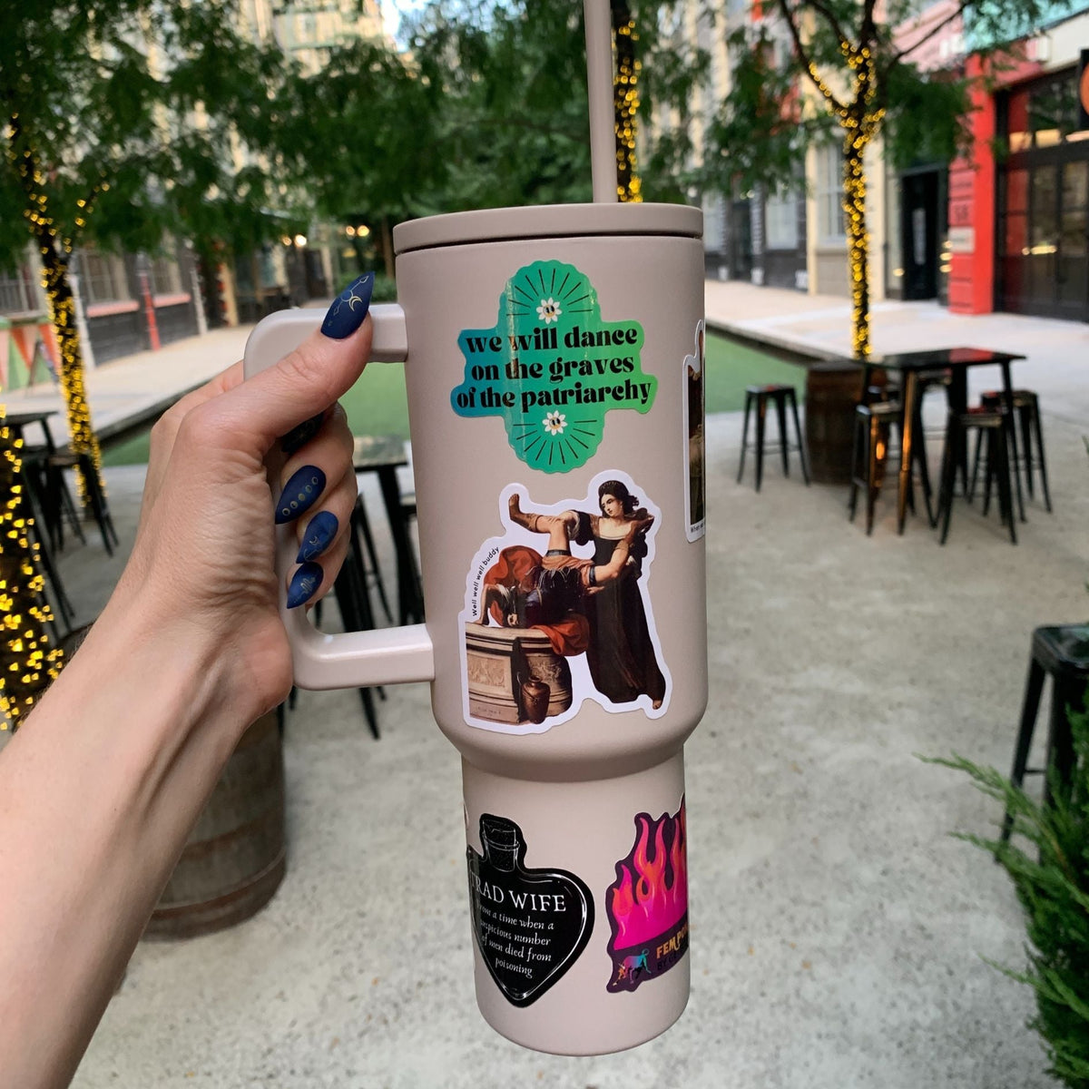Monocolor Cold Cup Tumbler 40 Oz Handle Travel Mug - Michaela's Outdoors