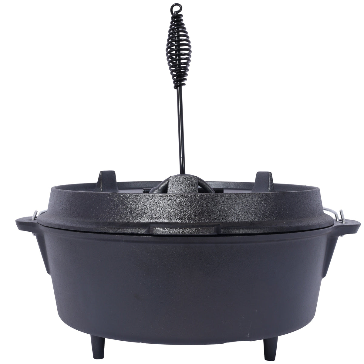 Pre-Seasoned Cast Iron Dutch Oven With Skillet Lid - Michaela's Outdoors