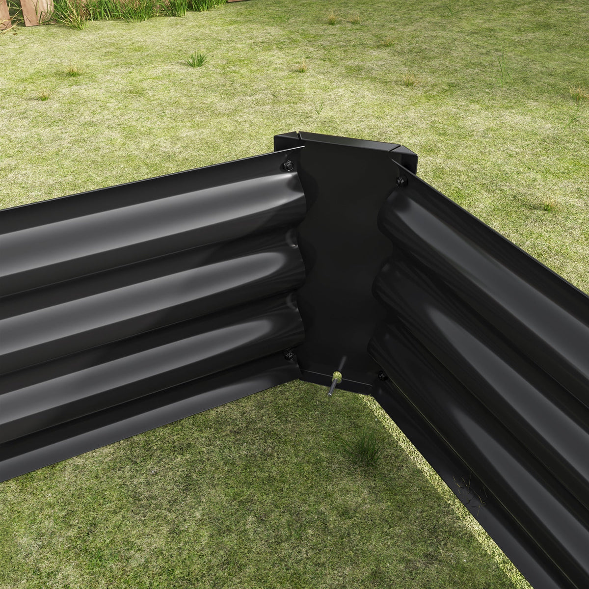 Raised Garden Bed Outdoor 6×3×1 ft Metal Raised Rectangle Planter Bed - Michaela's Outdoors